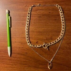 Layered Gold Chain Necklace